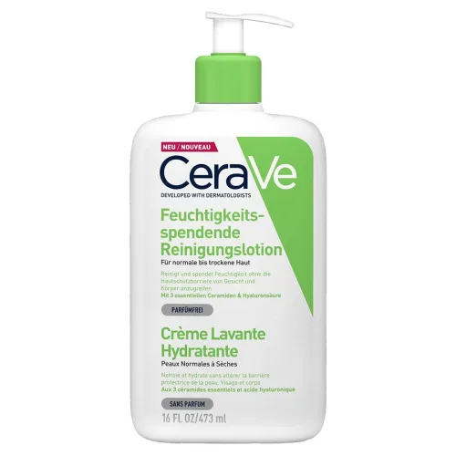 CeraVe, CeraVe - Feuchtigkeitsspendende Reinigungslotion, 473 ml