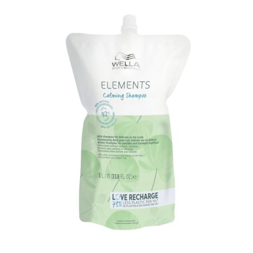 Wella Elements Calming Shampoo 1000 ml - Nachfüllpack