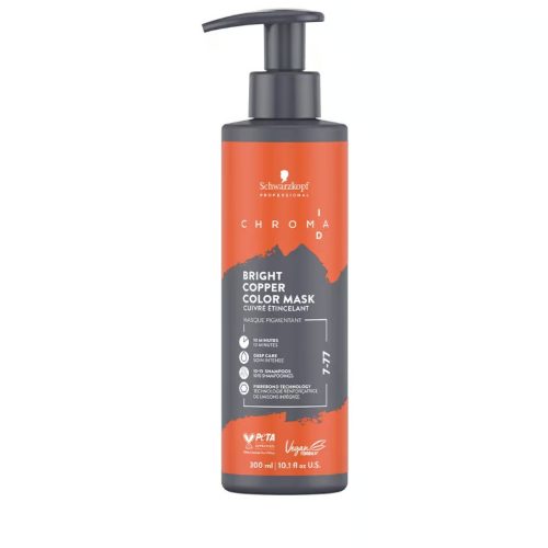 Schwarzkopf, Schwarzkopf Chroma ID Bonding Color Mask 7-77 Bright Copper 300 ml