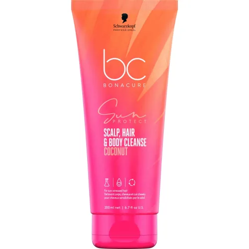 Schwarzkopf Professional Schwarzkopf BC Sun Protect 3-in-1 Scalp, Hair & Body Cleanse 200ml