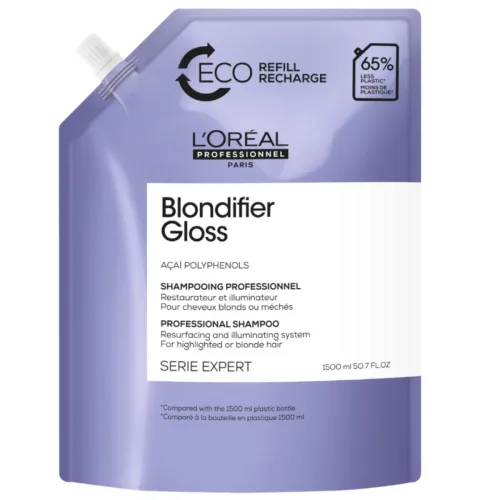 L'Oréal Professionnel, L'Or&eacute;al Serie Expert Blondifier Gloss Shampoo Refill 1500 ml