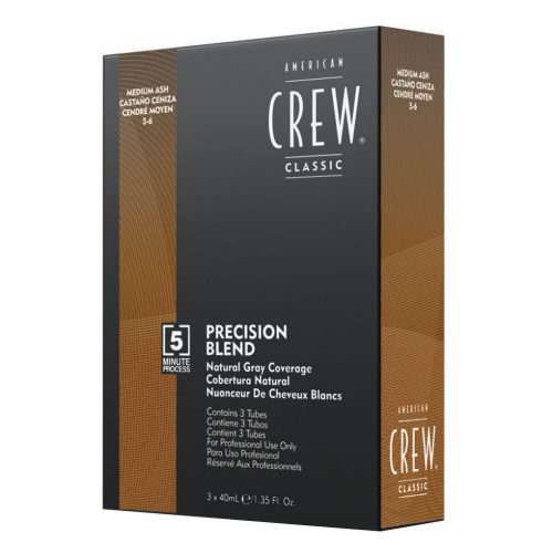 American Crew Precision Blend Natural Gray Coverage Medium Ash 3x40ml