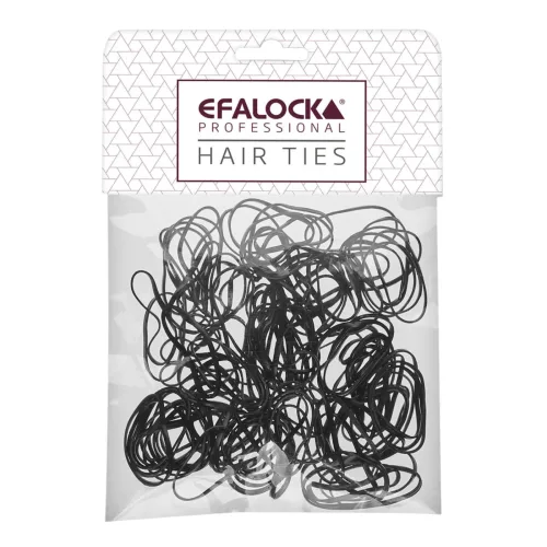 Efalock Rasta-Haargummi dünn/klein schwarz100st