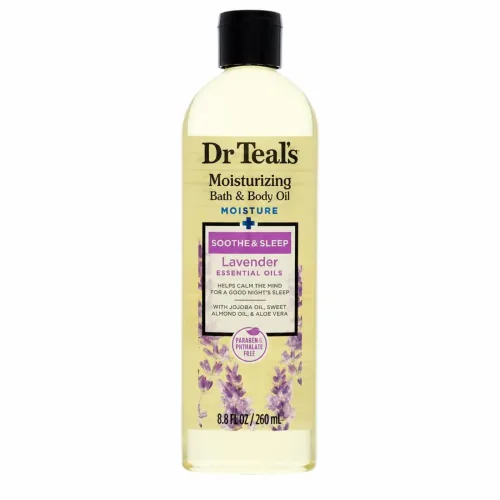 Dr Teal's Bath Oil Sooth & Sleep with Lavender Pure Epsom Salt Body Oil Sooth & Sleep with Lavender 260 ml