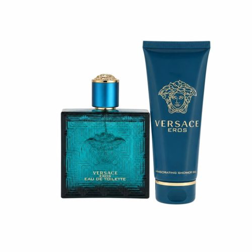 Versace Eros Gift Set -- 100 ml Eau De Toilette Spray + 100 ml Shower Gel