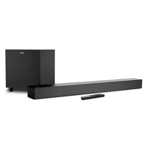 MEDION LIFE S61022 Dolby Atmos® Soundbar, multidimensionaler Sound für die Heimkino-Atmosphäre, Bluetooth® 5.3, kraftvolle 3 x 20 W + 60 W (RMS) Subwoofer