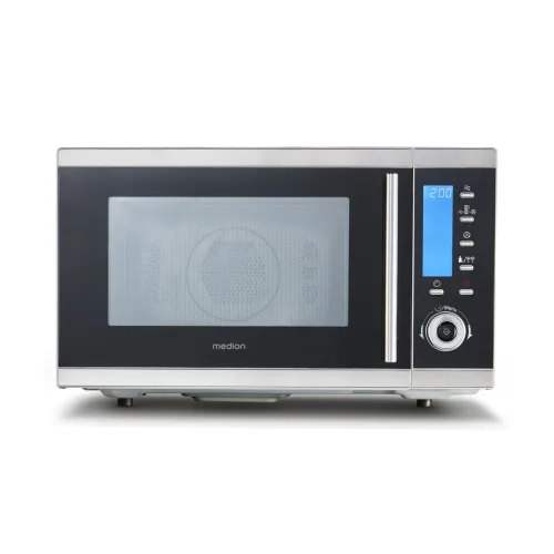Medion, MEDION LIFE 4in1 Mikrowelle MD 15501, Kombination aus Mikrowelle, Ofen und Doppelgrill, 10 Automatikprogramme, 25 L Garinnenraum