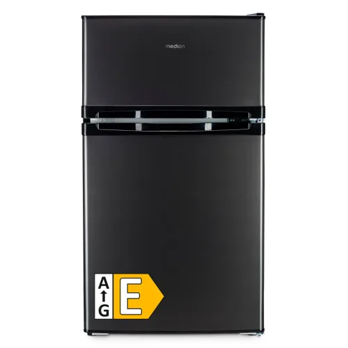 Medion, MEDION LIFE Mini Kühl-Gefrierkombination MD 37689 Anthrazit, Gesamtnutzinhalt 85 L,  Gefrierkapazität  2,4kg/24h, manuelle  Temperaturkontrolle