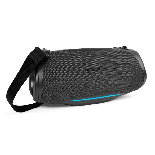 MEDION LIFE P61762 Tragbarer Bluetooth® Lautsprecher L anthrazit, Dual Illuminated & Lightstrip (RGB-Lichteffekte), Bluetooth® 5.3, integrierter Akku mit bis zu 47 Stunden Laufzeit, robustes & mobiles Design, 2 x 25 W RMS