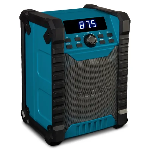MEDION LIFE E65895 Baustellenradio, PLL-UKW Radio, Bluetooth® 5.4, spritzwassergeschützt (IP54), robustes Gehäuse, 10 W RMS