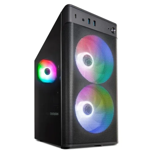 ERAZER ERAZER Recon E45 Core Gaming PC, AMD Ryzen? 5 5500, Windows 11 Home, NVIDIA® GeForce RTX? 4060, 1 TB SSD, 16 GB RAM
