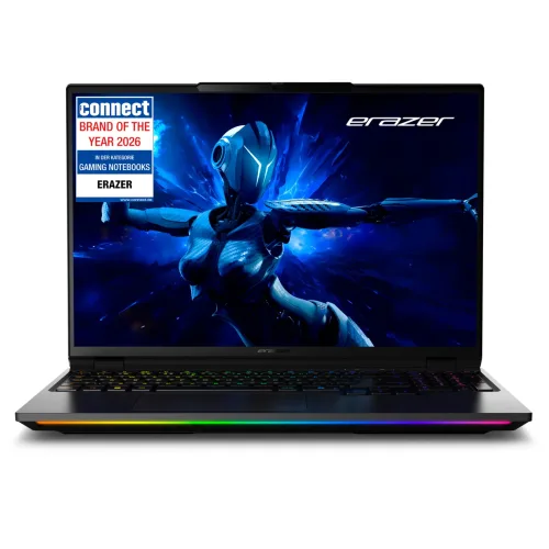 ERAZER ERAZER Beast 16 X1 Ultimate High-End Gaming Laptop, Intel® Core? Ultra 9 Prozessor 275HX, Windows 11 Home, 40,6 cm (16?) Mini LED Vivid Display mit 300Hz, RTX 5090, 2 TB PCIe SSD, 32 GB RAM
