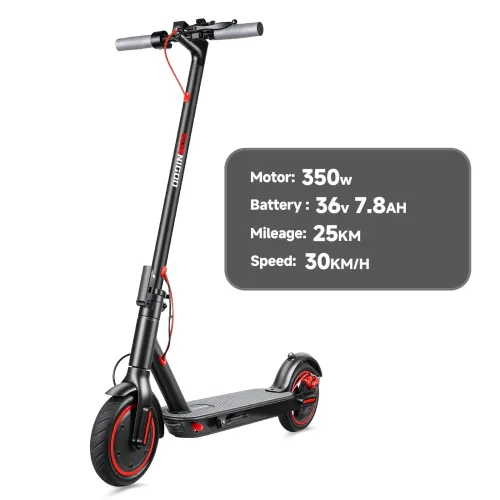 SUNNIGOO, 10,4Ah Leichter Elektroroller für Pendler Erwachsene Explosionsgeschützte Reifen Duales Bremssystem APP-Unterstützung E-Scooter 25km/h oder 30km/h