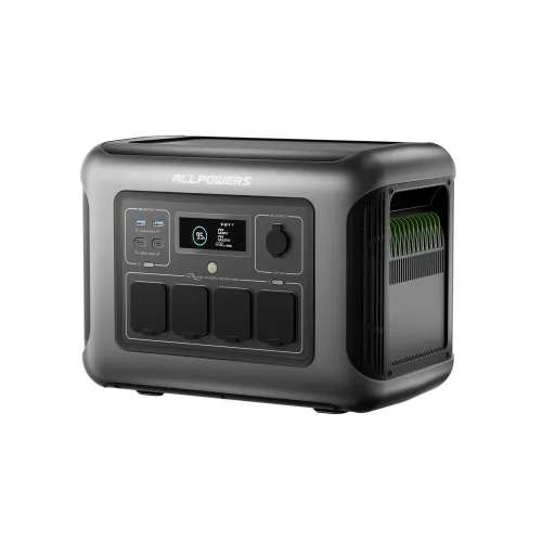 ALLPOWERS R1500 LITE Tragbares Kraftwerk 1056 Wh LiFePO4-Batterie 1600 W (3200 W Spitze) Ausgang Solargenerator für Camping, Wohnmobil