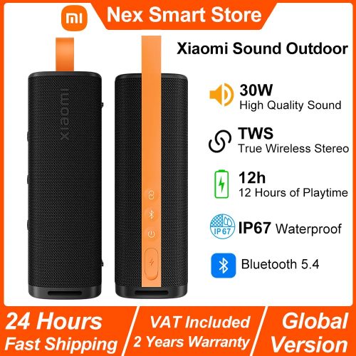Xiaomi, Neuer Xiaomi Sound Outdoor, 30W Leichter Tragbarer Lautsprecher, TWS Stereo Combo, IP67 BT5.4 Kabelloser Lautsprecher, 12h Lange Akkulaufzeit