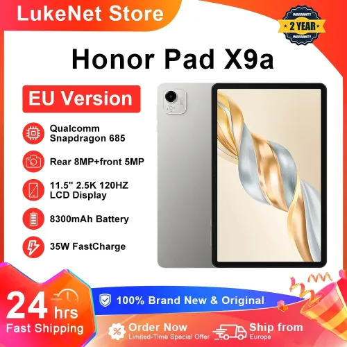 HONOR Pad X9a Qualcomm Snapdragon 685 Tablet WIFI 11,5 Zoll 120Hz 2,5K HONOR Fullview Display 8300mAh Akku Globale Version
