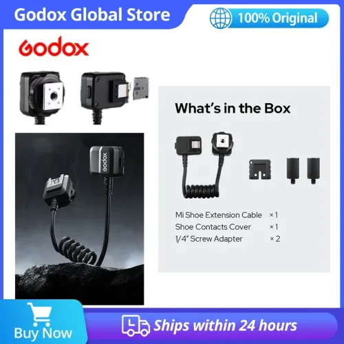 Godox, Godox GAC-IC13 Multi Interface Schuh Audio Verlängerungskabel für ECM XLR-k3m Blitzschuh Adapter Digital Analog