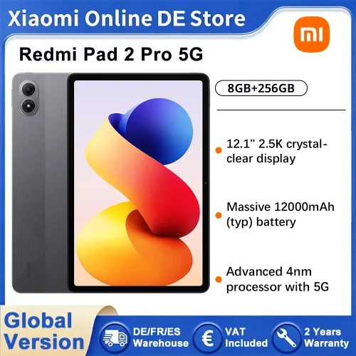 Xiaomi Redmi Pad 2 Pro 5G 8GB+256GB 12,1