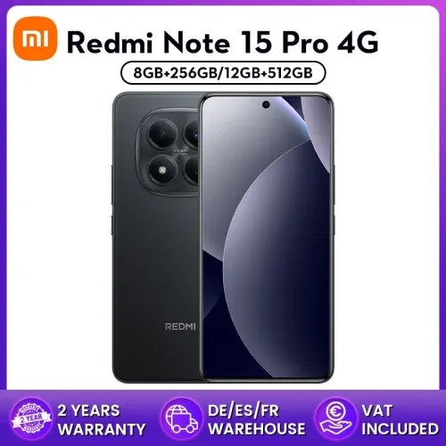 Xiaomi, Globale Version Xiaomi REDMI Note 15 Pro 4G Smartphone 6,77 Zoll FHD 6500 mAh 45 W Turbo-Ladung 120 Hz 200 MP Hauptkamera IP65 NFC