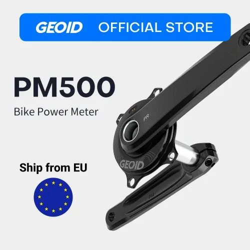 GEOID, GEOID PM500 Fahrrad-Kraftmesser mit Spinnern, 4-Loch 110BCD 24mm Spindel Fahrradkurbel für Shimano