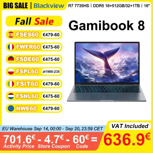 BLACKVIEW, Blackview AceBook 6 Laptop 15,6 Zoll FHD IPS Intel N150 16 GB RAM 512 GB SSD Windows 11 Home 180 °   Flip-Notebook Intel UHD-Grafik