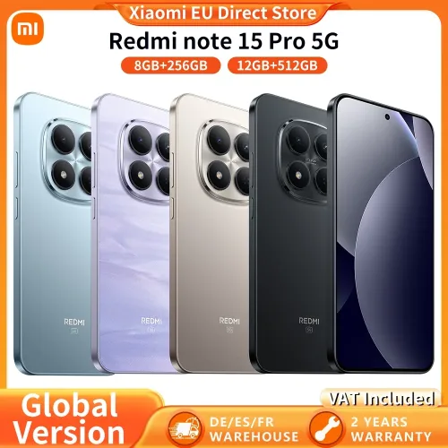 Xiaomi, Globale Version Xiaomi REDMI Note 15 Pro 5G Smartphone 5G 6,83' 6580mAh 45W Ladung 200MP Hauptkamera IP66 IP68 IP69 IP69K