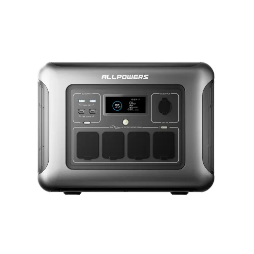 ALLPOWERS, ALLPOWERS R1500 LITE Tragbares Kraftwerk 1056 Wh LiFePO4-Batterie 1600 W (3200 W Spitze) Ausgang Solargenerator für Camping, Wohnmobil
