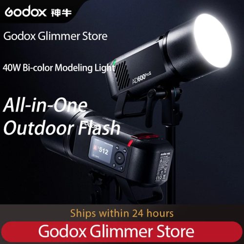 Godox Wireless All-in-One Outdoor-Blitzgerät 600 W AD600Pro II TTL mit Hochgeschwindigkeitssynchronisation, kompatibel mit Canon, Nikon, Sony, Olympus
