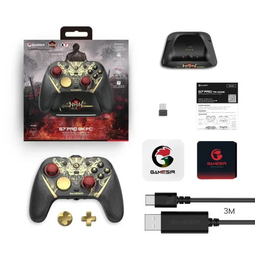 GameSir G7 Pro 8K Nioh 3 Edition Esports Wireless Switch Controller mit Ladestation, TMR Gen-2 Joystick, Hall-Effekt, Gyroskop