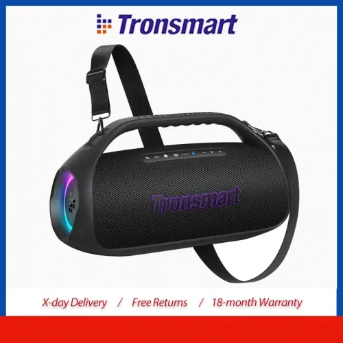 Tronsmart Bang 2 Lautsprecher 90W Bluetooth Tragbarer Party-Lautsprecher mit 2.1-Kanal Tiefbass, 26 Stunden Spielzeit, Sync mit 100 Lautsprechern