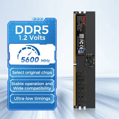 Lenovo, Lenovo TALIX DDR5 32GB 5600MHz Desktop-RAM Hochgeschwindigkeits-1,2V Non-ECC UDIMM-Speicher für Gaming, Videobearbeitung, Büro-Multitasking