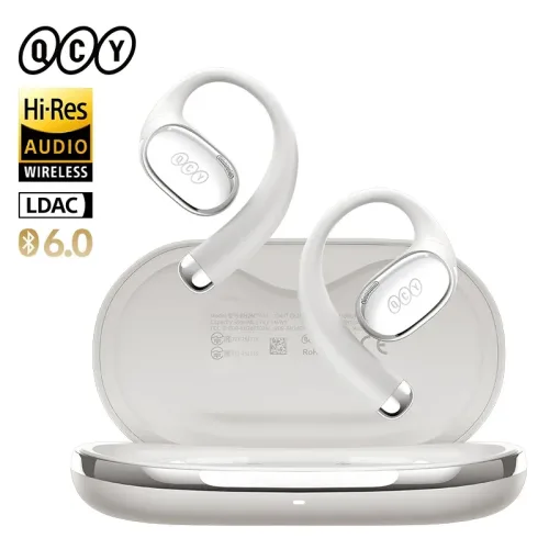QCY, QCY Crossky R70 CT02 Open-Ear Sport Wireless-Kopfhörer Bluetooth 6.0 Hi-Res LDAC Ohrbügel Kopfhörer Drahtlose Lade-Ohrhörer 52 Stunden