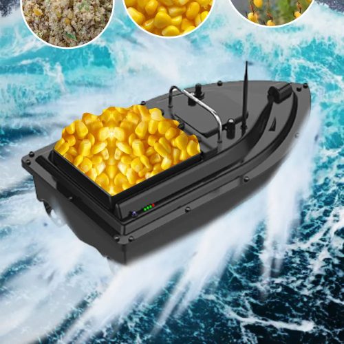 LOKEEVAN D16B GPS-Angelköderboot mit großem Köderbehälter, 1,5 kg Last, 12.000 mAh, automatisches Köderboot mit 400?500 m Reichweite