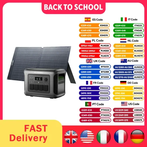 ALLPOWERS, ALLPOWERS R1500 LITE Tragbares Kraftwerk 1056 Wh LiFePO4-Batterie 1600 W (3200 W Spitze) Ausgang Solargenerator für Camping, Wohnmobil
