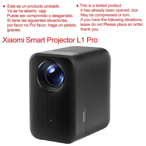 Xiaomi, Xiaomi Smart Projektor L1 Pro, 400 ISO Lumen Google TV 1080p Physische Auflösung, Autofokus & Automatische Trapezkorrektur, Dolby Audio