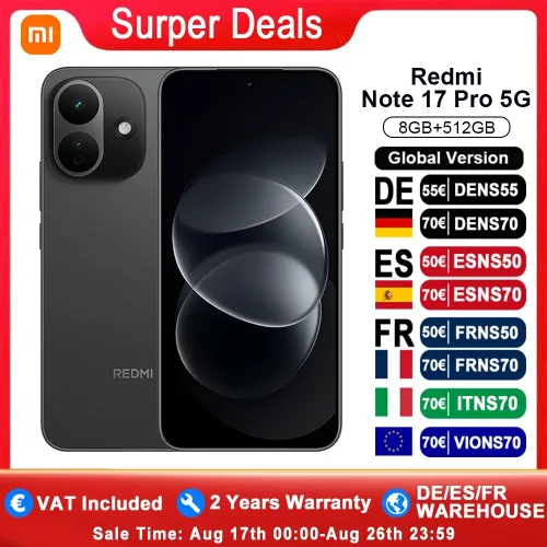 Global Version Redmi Note 17 Pro 5G  smartphone 5G 6.83? IP66 lP68  8340mAh battery 67W HyperCharge 120Hz refresh rate Powerful Snapdragon 6s Gen 4 Xiaomi HyperOs 3