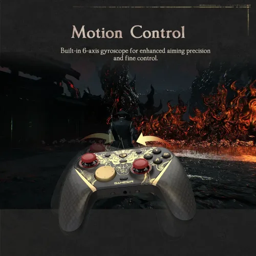 GameSir, GameSir G7 Pro 8K Nioh 3 Edition Esports Wireless Switch Controller mit Ladestation, TMR Gen-2 Joystick, Hall-Effekt, Gyroskop