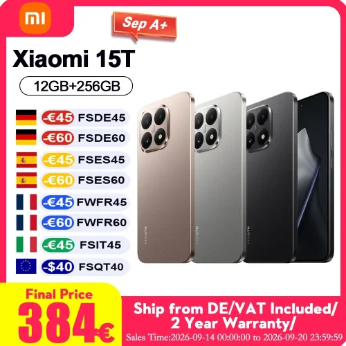 Global Version Xiaomi 15T 12GB 256GB Mobile Phones Leica Triple Camera AI Ecosystem Creativity Assistant Immersive 6.83