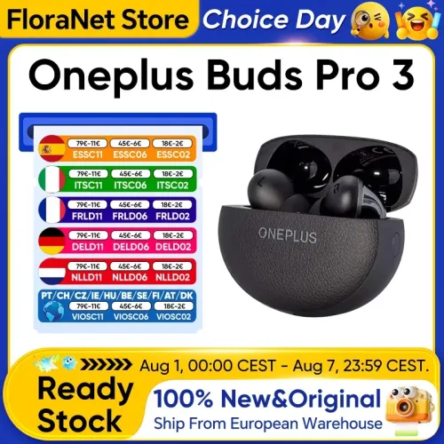 OnePlus, Globale Version OnePlus Buds Pro 3 Kopfhörer mit bis zu 50dB Geräuschunterdrückung, Spatial Audio mit Head-Tracking und Hi-Resolution Audio