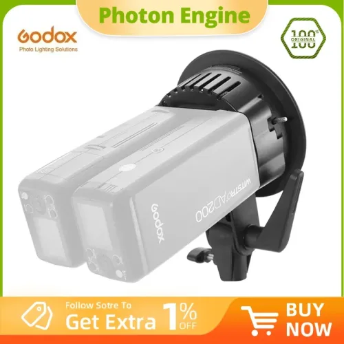 Godox, Godox AD-B2 Bowens Mount Doppelröhren Lichtkopfhalterung für AD200 tragbarer Blitz Speedlite