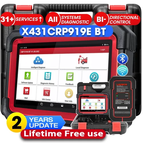 LAUNCH, Launch X431 CRP919E BT Bidirektionaler OBD2-Scanner ECU-Code, CANFD&DoIP, Alle Systeme Auto-Diagnosegerät, FCA AutoAuth 35 Rest
