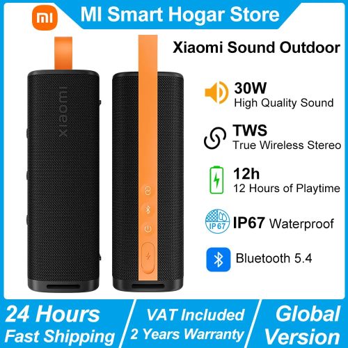 Xiaomi, Neuer Xiaomi Sound Outdoor, 30W Leichter Tragbarer Lautsprecher, TWS Stereo Combo, IP67 BT5.4 Kabelloser Lautsprecher, 12h Lange Akkulaufzeit