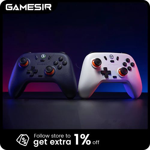 GameSir Nova Lite Kabelloser Gamepad, Bluetooth-Gaming-Controller mit Hall-Effekt für Switch, Android, iOS, PC, Steam-Spiele