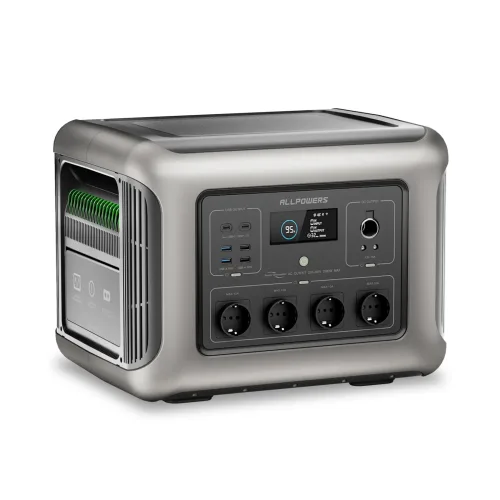 ALLPOWERS, ALLPOWERS R2500 Tragbare Powerstation 1920Wh LiFePO4-Akku 2500W Notfall-Haushalts- und Outdoor-Stromversorgung für Wohnmobile und Reisen