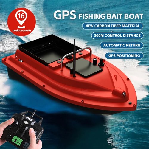LOKEEVAN, LOKEEVAN D16B GPS-Angelköderboot mit großem Köderbehälter, 1,5 kg Last, 12.000 mAh, automatisches Köderboot mit 400?500 m Reichweite