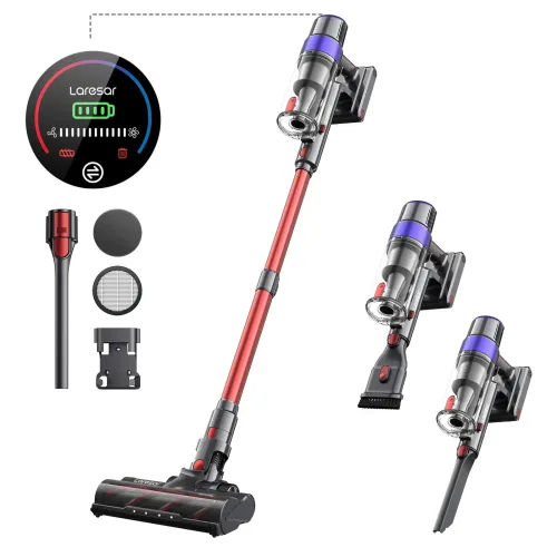LARESAR V8 48 kPa 500 W Akku-Staubsauger Elite 8 Auto 60 Minuten Haushaltsgeräte kabelloser abnehmbarer Akku NEU Bürstenloser Motor