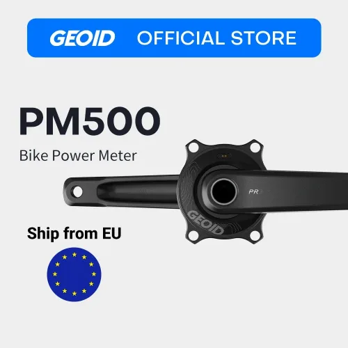 GEOID PM500 Fahrrad-Kraftmesser mit Spinnern, 4-Loch 110BCD 24mm Spindel Fahrradkurbel für Shimano