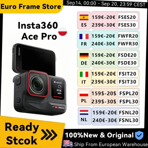 EU-Lagerbestand Insta360 Ace Pro Action-Kamera mit Leica 1/1.3 