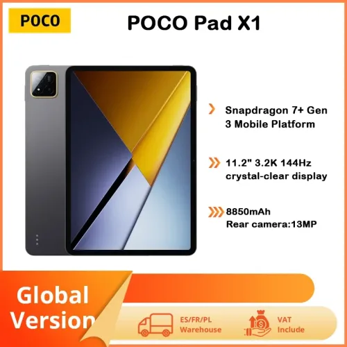 POCO Pad X1 Global Edition 11,2 Zoll 144Hz 3,2K Snapdragon 7 Display + Octa-Core-Prozessor der dritten Generation 45W 8850mAh