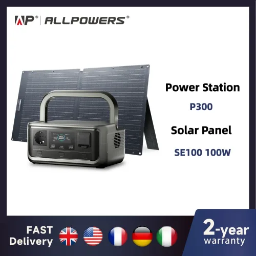 ALLPOWERS, ALLPOWERS VOLIX P300 256-Wh tragbares Kraftwerk 300 W (Spitze 600 W) AC-Ausgang LiFePO4-Akku für den Heimgebrauch im Freien, Camping, Reisen